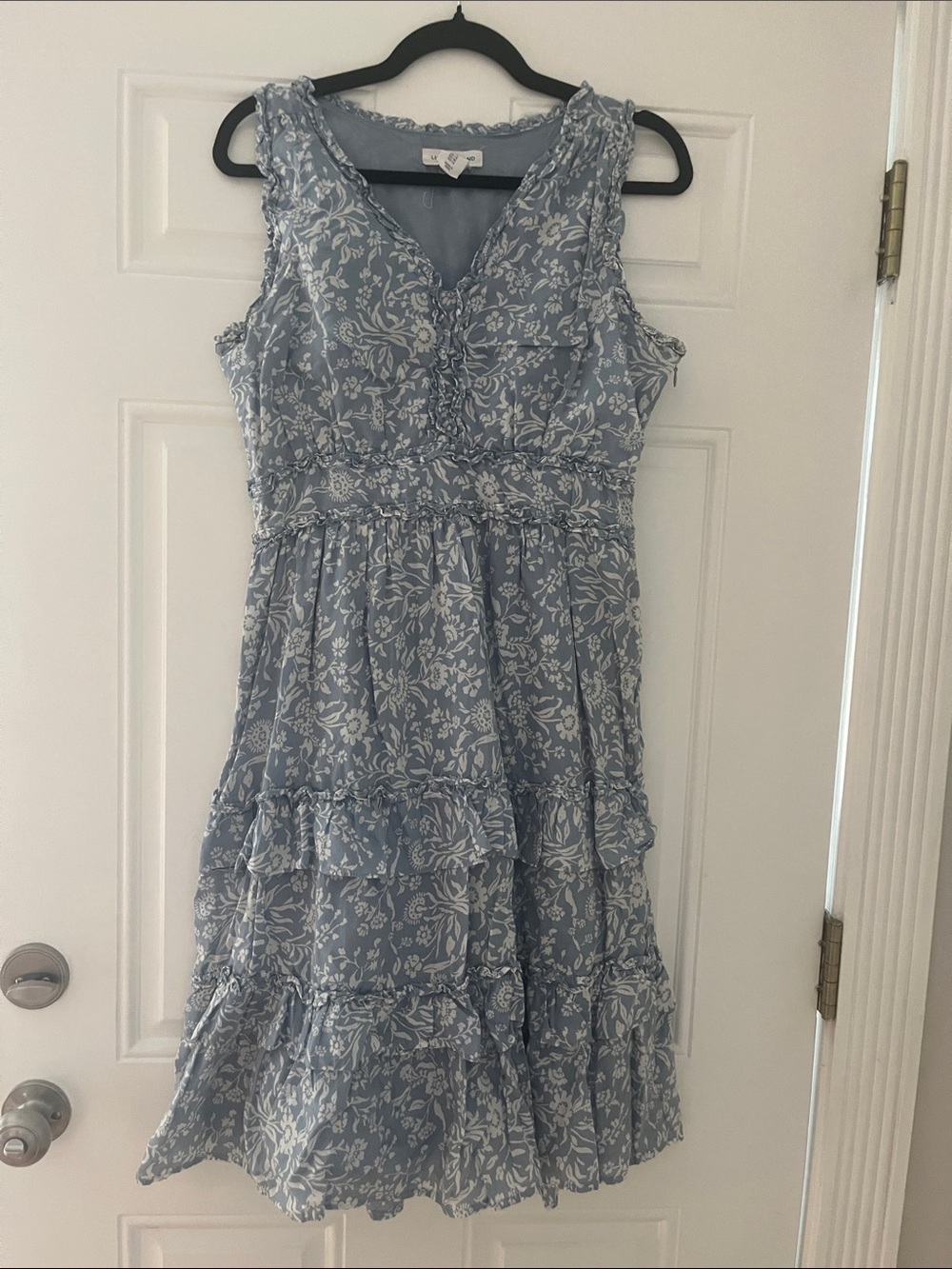 Lucky Brand blue & white floral dress - size 10